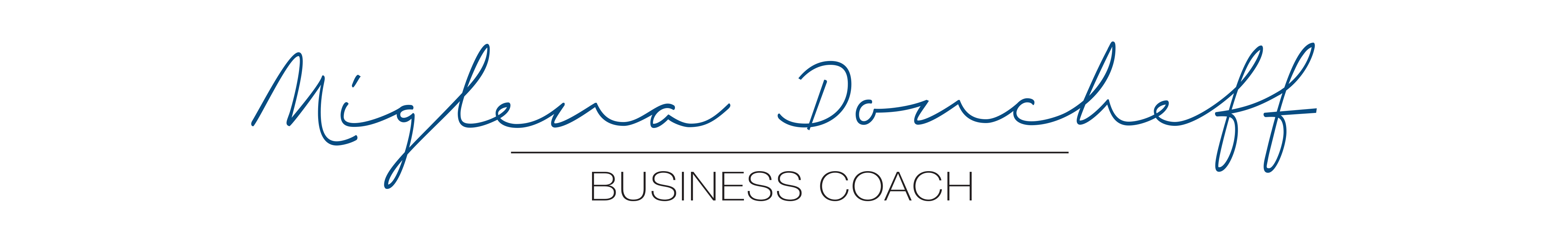 Miglena Doncheff - Logo hand writing
